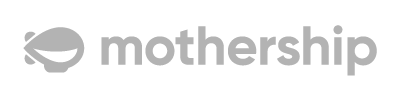 Gray 'mothership' logo on a white background